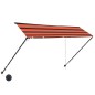 vidaXL Toldo retráctil con LED naranja y marrón 300x150 cm vidaXL Toldo retráctil con LED naranja y marrón 300x150 cm