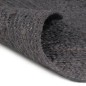vidaXL Alfombra de yute tejida a mano redonda gris oscuro 180 cm