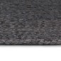 vidaXL Alfombra de yute tejida a mano redonda gris oscuro 180 cm