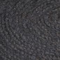 vidaXL Alfombra de yute tejida a mano redonda gris oscuro 180 cm