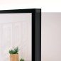 vidaXL Puerta de interior vidrio templado y aluminio negro 76x201,5 cm vidaXL Puerta de interior vidrio templado y aluminio negro 76x201,5 cm