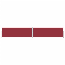 vidaXL Toldo lateral retráctil rojo 180x1000 cm