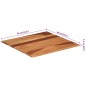 vidaXL Superficie de mesa madera maciza de sheesham 15-16 mm 60x60 cm vidaXL Superficie de mesa madera maciza de sheesham 15-16 mm 60x60 cm