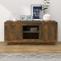 vidaXL Mueble para TV madera contrachapada roble ahumado 102x35x45 cm