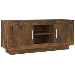 vidaXL Mueble para TV madera contrachapada roble ahumado 102x35x45 cm