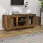 vidaXL Mueble para TV madera contrachapada roble ahumado 102x35x45 cm