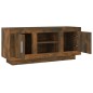 vidaXL Mueble para TV madera contrachapada roble ahumado 102x35x45 cm