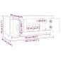 vidaXL Mueble para TV madera contrachapada roble ahumado 102x35x45 cm