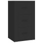 vidaXL Aparador de madera contrachapada negro 40x33x70 cm vidaXL Aparador de madera contrachapada negro 40x33x70 cm