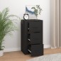 vidaXL Aparador de madera contrachapada negro 40x33x70 cm vidaXL Aparador de madera contrachapada negro 40x33x70 cm