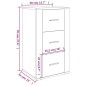 vidaXL Aparador de madera contrachapada negro 40x33x70 cm vidaXL Aparador de madera contrachapada negro 40x33x70 cm