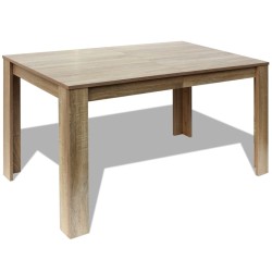 vidaXL Mesa de comedor color roble 140x80x75 cm