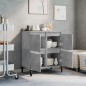 vidaXL Aparador de madera contrachapada gris hormigón 60x35x70 cm vidaXL Aparador de madera contrachapada gris hormigón 60x35x70 cm