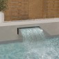 vidaXL Cascada de jardín con LED acero inoxidable 304 60x34x14 cm vidaXL Cascada de jardín con LED acero inoxidable 304 60x34x14 cm
