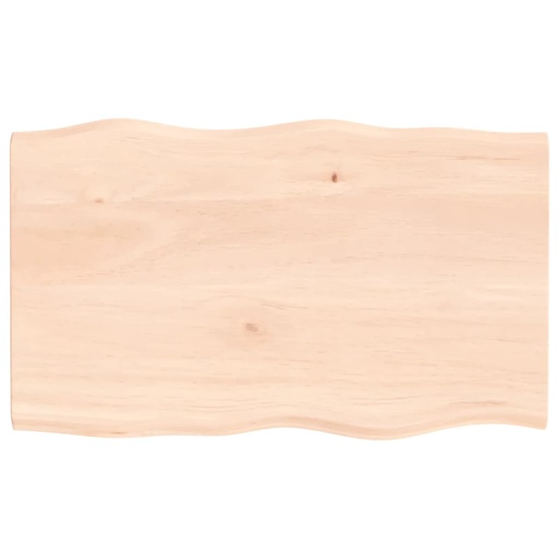vidaXL Tablero de mesa madera maciza roble borde natural 100x60x2 cm vidaXL Tablero de mesa madera maciza roble borde natural 100x60x2 cm