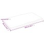 vidaXL Tablero de mesa madera maciza roble borde natural 100x60x2 cm vidaXL Tablero de mesa madera maciza roble borde natural 100x60x2 cm