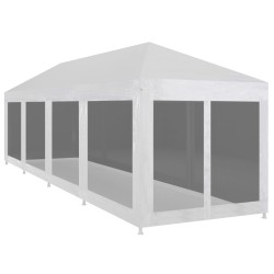 vidaXL Carpa de celebraciones con 10 paredes de malla 12x3 m