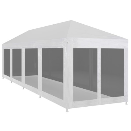 vidaXL Carpa de celebraciones con 10 paredes de malla 12x3 m