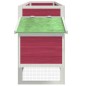 vidaXL Gallinero madera maciza de pino rojo 204x50x84 cm vidaXL Gallinero madera maciza de pino rojo 204x50x84 cm