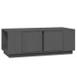 vidaXL Mesa de centro de madera maciza de pino gris 110x50x40 cm vidaXL Mesa de centro de madera maciza de pino gris 110x50x40 cm