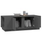 vidaXL Mesa de centro de madera maciza de pino gris 110x50x40 cm vidaXL Mesa de centro de madera maciza de pino gris 110x50x40 cm