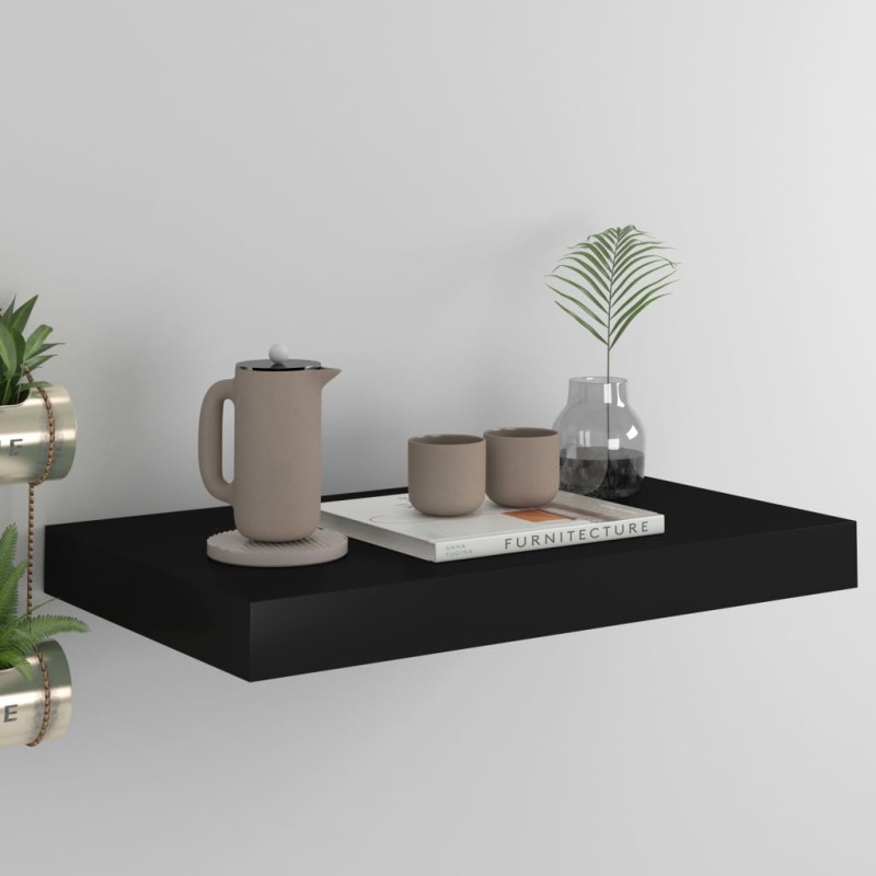 vidaXL Estante flotante de pared MDF negro 40x23x3,8 cm vidaXL Estante flotante de pared MDF negro 40x23x3,8 cm