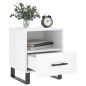 vidaXL Mesitas de noche 2 uds madera ingeniería blanco 40x35x47,5 cm vidaXL Mesitas de noche 2 uds madera ingeniería blanco 40x35x47,5 cm