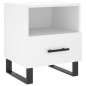 vidaXL Mesitas de noche 2 uds madera ingeniería blanco 40x35x47,5 cm vidaXL Mesitas de noche 2 uds madera ingeniería blanco 40x35x47,5 cm