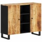 vidaXL Aparador con 2 puertas madera maciza de mango 90x33x75 cm vidaXL Aparador con 2 puertas madera maciza de mango 90x33x75 cm