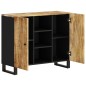 vidaXL Aparador con 2 puertas madera maciza de mango 90x33x75 cm vidaXL Aparador con 2 puertas madera maciza de mango 90x33x75 cm