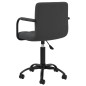 vidaXL Silla de oficina giratoria de terciopelo negro vidaXL Silla de oficina giratoria de terciopelo negro