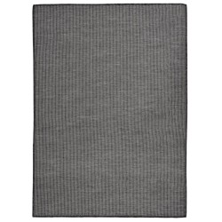 vidaXL Alfombra de exterior de tejido plano gris 200x280 cm