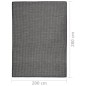 vidaXL Alfombra de exterior de tejido plano gris 200x280 cm