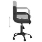 vidaXL Silla de oficina giratoria de terciopelo negro vidaXL Silla de oficina giratoria de terciopelo negro