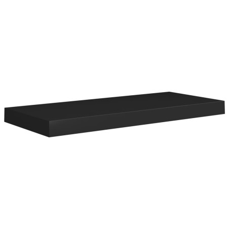 vidaXL Estante flotante de pared negro MDF 60x23,5x3,8 cm