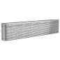 vidaXL Jardinera arriate acero recubrimiento polvo plata 332x40x68 cm vidaXL Jardinera arriate acero recubrimiento polvo plata 332x40x68 cm