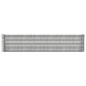 vidaXL Jardinera arriate acero recubrimiento polvo plata 332x40x68 cm vidaXL Jardinera arriate acero recubrimiento polvo plata 332x40x68 cm