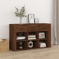 vidaXL Aparador de madera contrachapada marrón roble 100x30x59,5 cm vidaXL Aparador de madera contrachapada marrón roble 100x30x59,5 cm