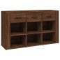 vidaXL Aparador de madera contrachapada marrón roble 100x30x59,5 cm vidaXL Aparador de madera contrachapada marrón roble 100x30x59,5 cm