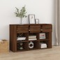 vidaXL Aparador de madera contrachapada marrón roble 100x30x59,5 cm vidaXL Aparador de madera contrachapada marrón roble 100x30x59,5 cm