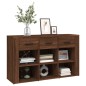 vidaXL Aparador de madera contrachapada marrón roble 100x30x59,5 cm vidaXL Aparador de madera contrachapada marrón roble 100x30x59,5 cm