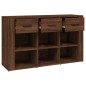 vidaXL Aparador de madera contrachapada marrón roble 100x30x59,5 cm vidaXL Aparador de madera contrachapada marrón roble 100x30x59,5 cm