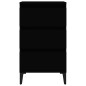vidaXL Mesita de noche madera contrachapada negro 40x35x70 cm vidaXL Mesita de noche madera contrachapada negro 40x35x70 cm
