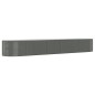 vidaXL Jardinera arriate acero recubrimiento polvo gris 507x100x68 cm vidaXL Jardinera arriate acero recubrimiento polvo gris 507x100x68 cm