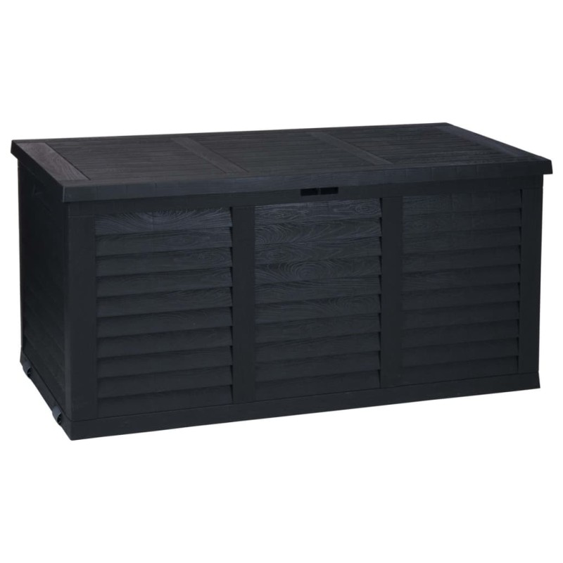 ProGarden Caja de almacenaje de jardín con ruedas gris oscuro 300 L ProGarden Caja de almacenaje de jardín con ruedas gris oscuro 300 L
