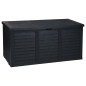 ProGarden Caja de almacenaje de jardín con ruedas gris oscuro 300 L ProGarden Caja de almacenaje de jardín con ruedas gris oscuro 300 L