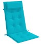 vidaXL Cojines para silla con respaldo alto 6 uds tela Oxford turquesa