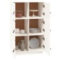 vidaXL Aparador de madera maciza de pino blanco 67x40x108,5 cm