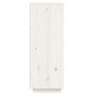 vidaXL Aparador de madera maciza de pino blanco 67x40x108,5 cm