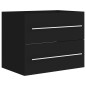 vidaXL Mueble de lavabo madera de ingeniería negro 60x38,5x48 cm